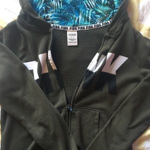 Vs pink lg fullzip hoody